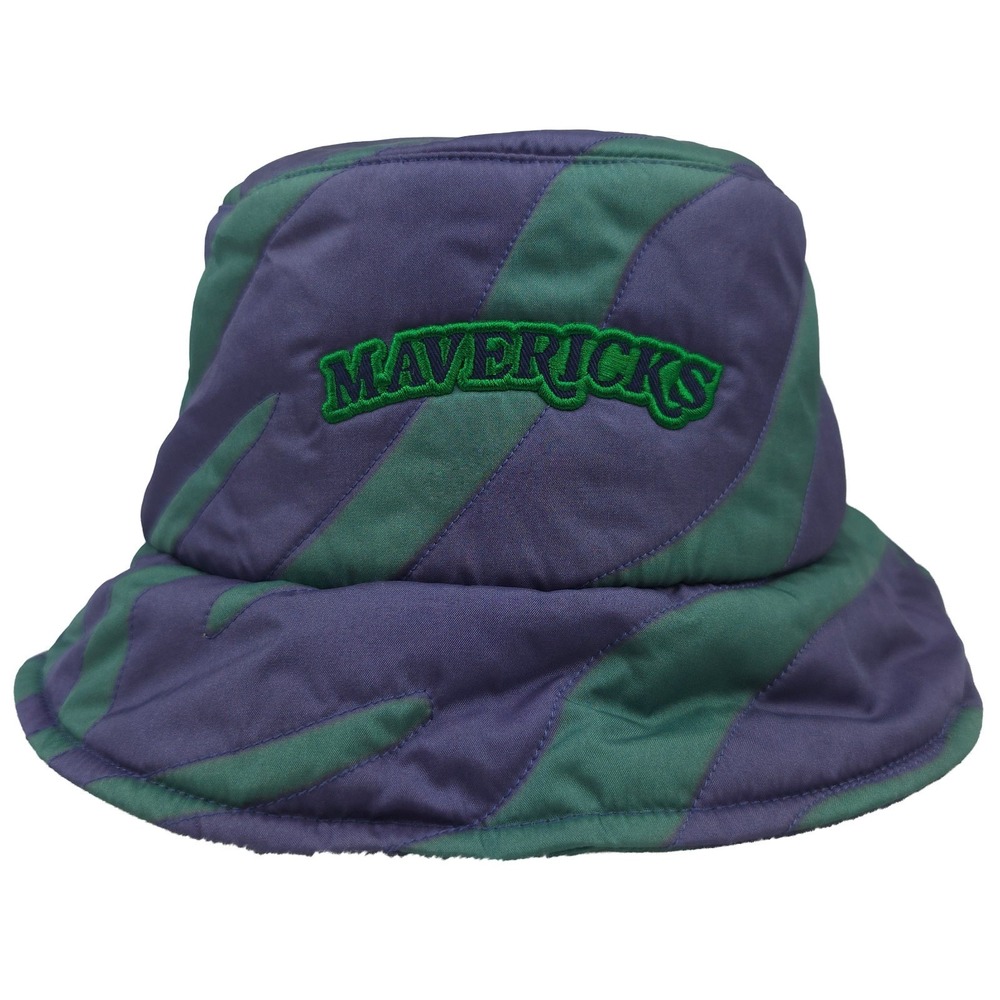 Dallas Mavs Mitchell & Ness NBA Bucket L/XL Hat Cap Embroidery Logo Navy NWT